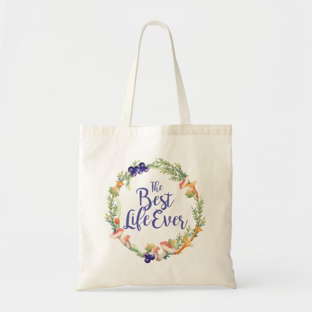 Bolso De Tela "El mejor otoño de la vida nunca" - (Frente)