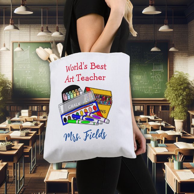 Bolso De Tela El mejor profesor de arte del mundo (Subido por el creador)