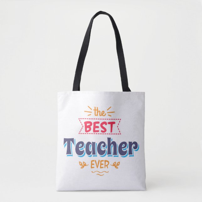 Bolso De Tela El mejor profesor nunca (Anverso)