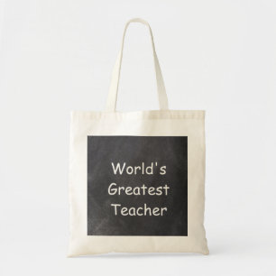 Bolso De Tela El mejor regalo de diseño de pizarra para profesor