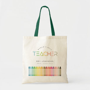 Bolso De Tela El mejor regalo del mundo de los colores del arco