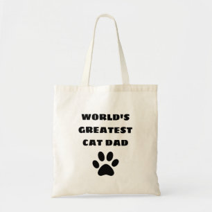Bolso De Tela El mejor texto de Personalizado de papá gato del m