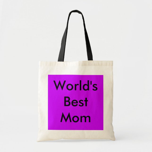 Bolso De Tela El mejor tote de la mamá del mundo (Frente)