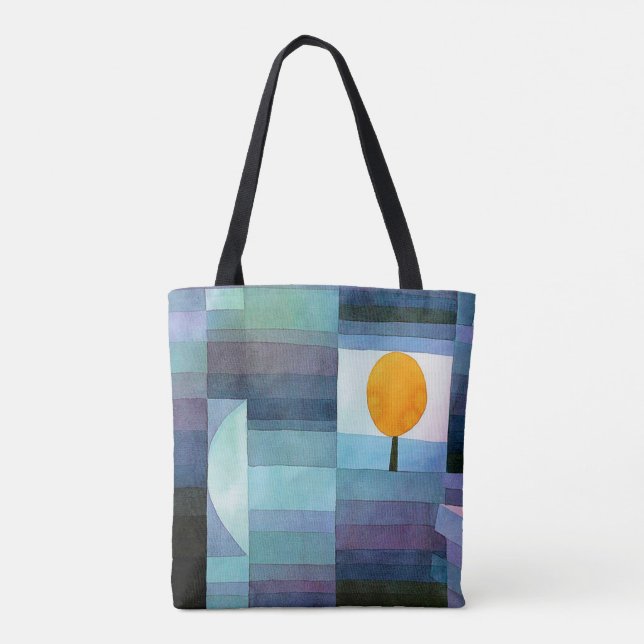 Bolso De Tela El mensajero de otoño, Klee (Reverso)