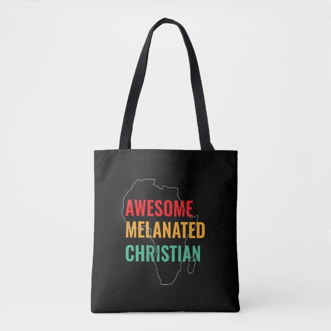 Bolso De Tela El mes de la historia negra es un cristiano melani (Anverso)