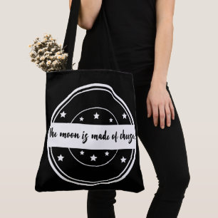 Bolso De Tela El Mes Está Hecho De Queso Diseño De Cita Divertid