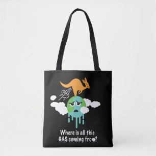 Bolso De Tela El metano del canguro Fart