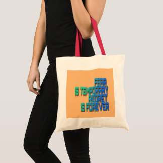 Bolso De Tela el miedo es temporal Tote Bag