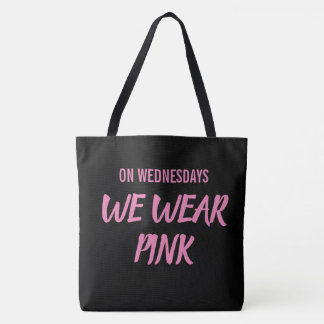 Bolso De Tela El miércoles llevamos rosa