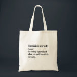 Bolso De Tela El milagro de Hanukkah La divertida definición jud<br><div class="desc">Hanukkah,  jewish,  judía,  chanukah,  dreidel,  regalo,  cumpleaños,  groovía,  navidades,  menorah</div>