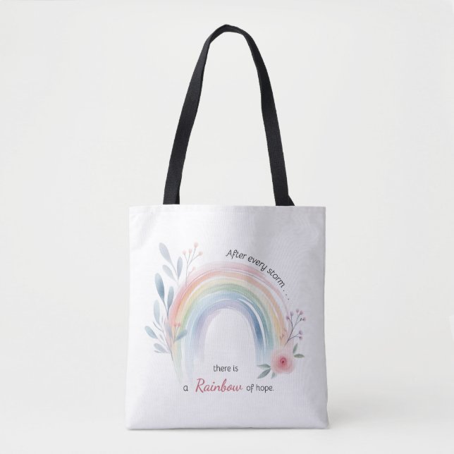 Bolso De Tela El milagro del bebé arcoiris (Anverso)