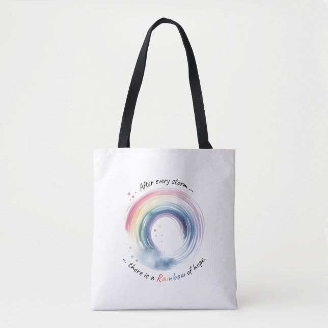 Bolso De Tela El milagro del bebé arcoiris (Anverso)