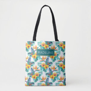 Bolso De Tela El modelo el de la ave del paraíso y de la