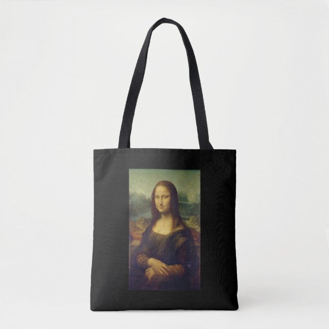 BOLSO DE TELA "EL MONA LISA" POR LEONARDO DA VINCI TOTE BAG (Anverso)
