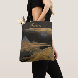 Bolso De Tela El Monte Fuji a la luz de la luna: