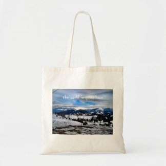 Bolso De Tela el mundo es tranquilo aquí