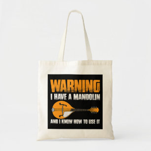 Bolso De Tela El músico de instrumentos musicales Mandolin Lover