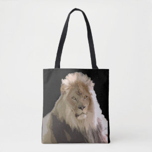 Bolso De Tela El negro león