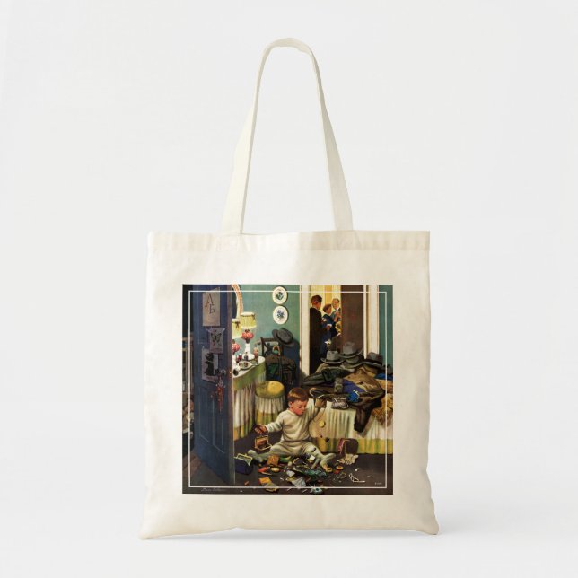 Bolso De Tela El niño vacia los monederos (Frente)