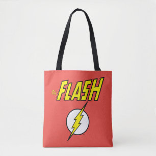 Bolso De Tela El nombre de The Flash y el logotipo del rayo