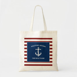 Bolso De Tela El nombre de tu barco Ancla