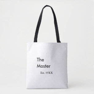 Bolso De Tela El nombre del jefe Master año fecha hombre rey tít