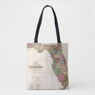Bolso De Tela El nuevo mapa Drew's del estado de la Florida