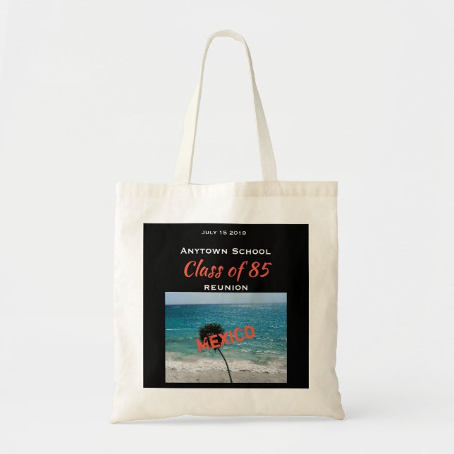 Bolso De Tela El océano tropical y vara cualquier reunión (Frente)