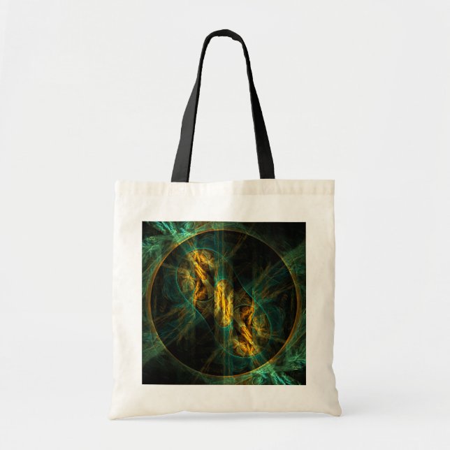Bolso De Tela El ojo de la jungla Resumen del arte Tote Bag (Frente)