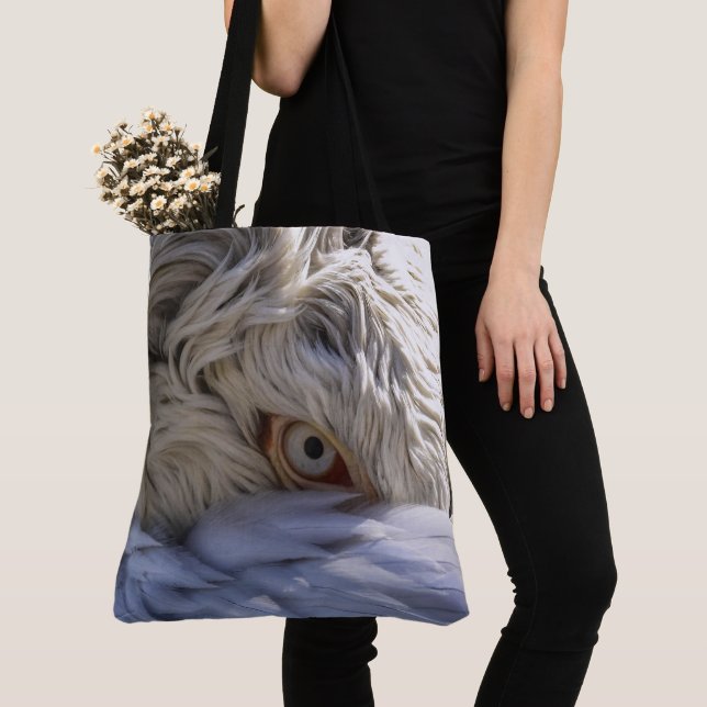 Bolso De Tela El ojo de un pelícano (Detalle)