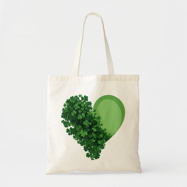 Bolso De Tela El orgullo irlandés Shamrock Tote Bag - Día de San (Frente)