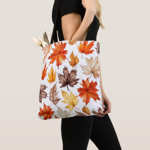 Bolso De Tela El otoño brillante deja el Ilustracion botánico