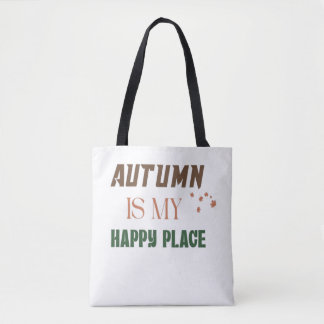 Bolso De Tela El Otoño Es Mi Lugar Feliz – Hojas de Otoño Acoged
