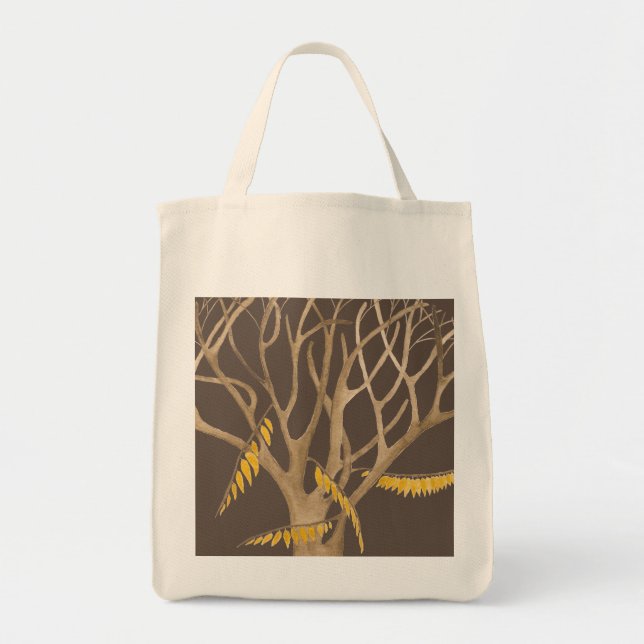 Bolso De Tela El otoño pasado en un Tote de comestibles (Frente)