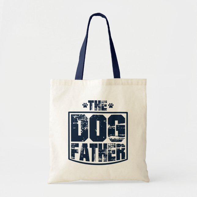 Bolso De Tela El padre del perro usó la gráfica (Frente)