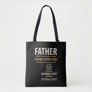 Bolso De Tela El padre lo sabe todo - Regalos de padre y abuelo