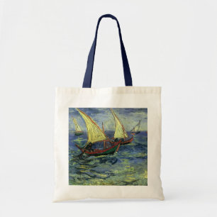 Bolso De Tela El paisaje marino de Saintes Maries por Vincent va