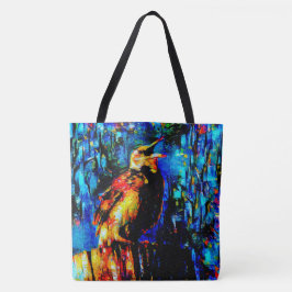 Bolso De Tela El pájaro solitario 2