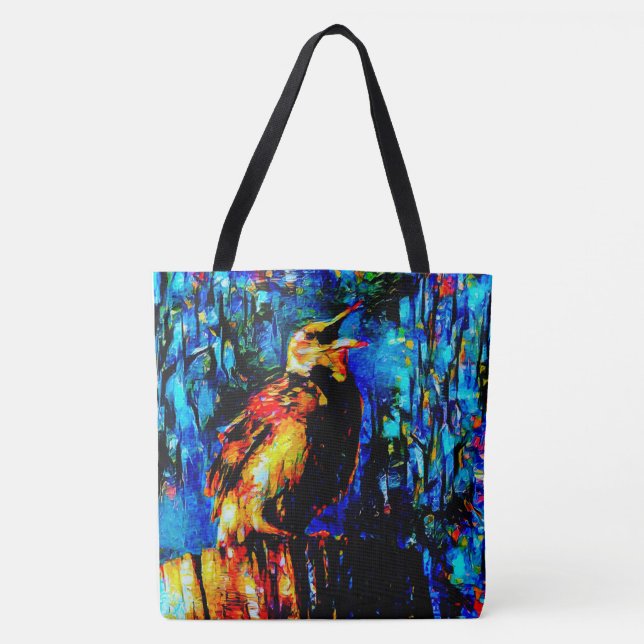 Bolso De Tela El pájaro solitario 2 (Anverso)