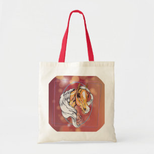 Bolso De Tela El Palomino (luces borgoñas suaves)