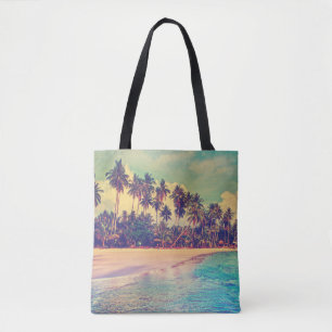 Bolso De Tela El paraíso tropical: mar, hotel, playa.