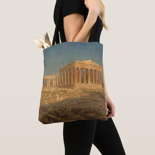 Bolso De Tela El Parthenon (Detalle)