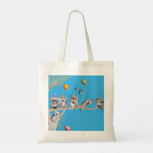 Bolso De Tela El Partido de Cumpleaños Koalas diseño de pintur