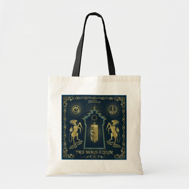 Bolso De Tela El paseo del tapiz de la torre dorada Qilin (Frente)