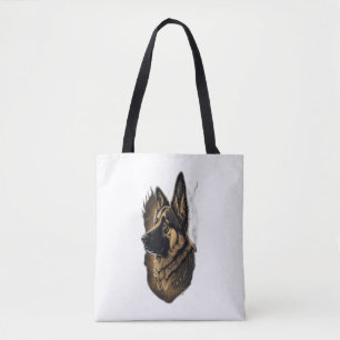 Bolso De Tela El Pastor Alemán