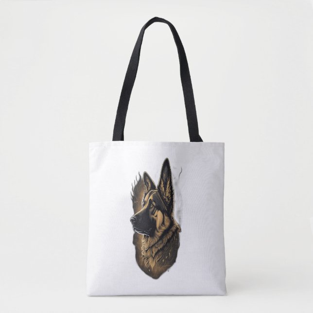 Bolso De Tela El Pastor Alemán (Anverso)