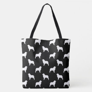 Bolso De Tela El pastor australiano siluetea el modelo