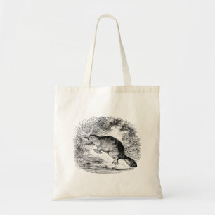Bolso De Tela El pato del vintage cargó en cuenta animales