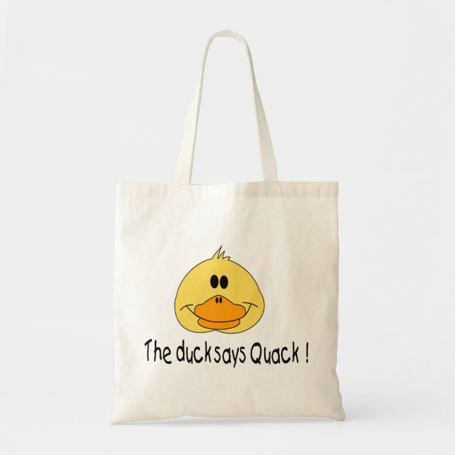Bolso De Tela El pato dice al curandero (Frente)