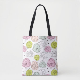 Bolso De Tela el pavo real embroma el vintage del papel pintado